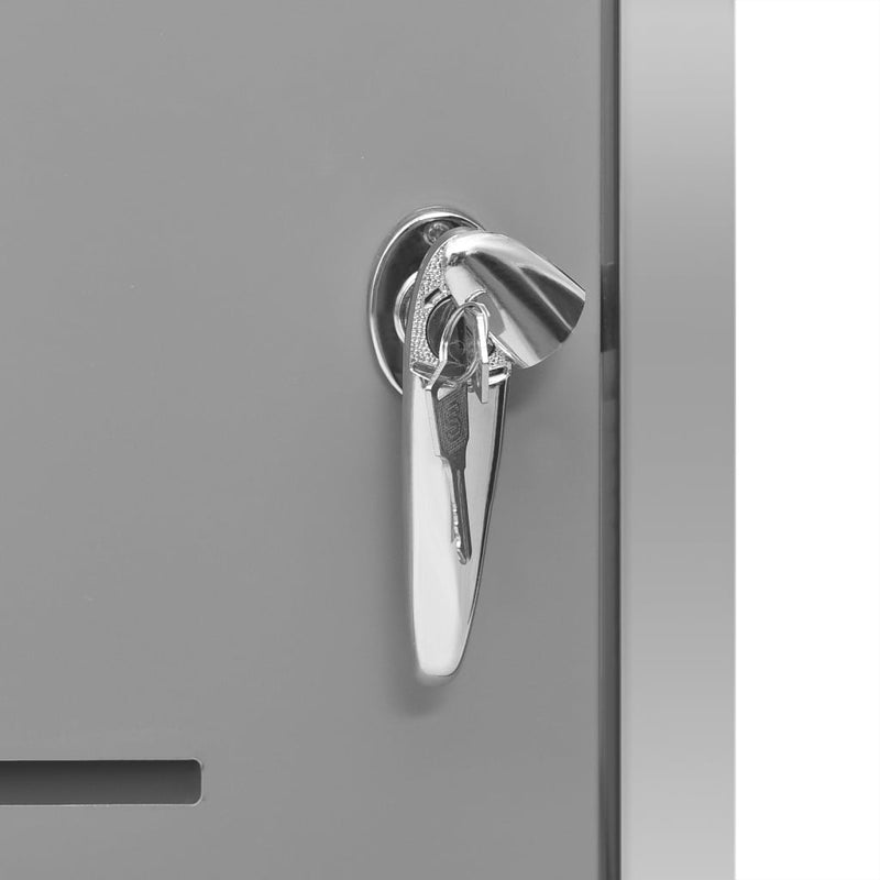 vidaXL acél tároló gurítható szemeteskukához 69 x 77,5 x 112,5 cm