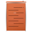 vidaXL acéltároló négy gurítható szemeteskukához 276,5x77,5x112,5 cm