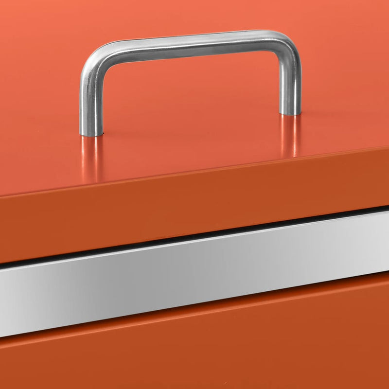 vidaXL acéltároló négy gurítható szemeteskukához 276,5x77,5x112,5 cm