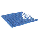 vidaXL Mozaik csempe 11 pcs Kék 50 x 50 cm Üveg