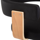 vidaXL 2 db fekete hajlított fa és műbőr bárszék