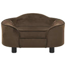 vidaXL barna plüss kutyakanapé 67 x 47 x 36 cm