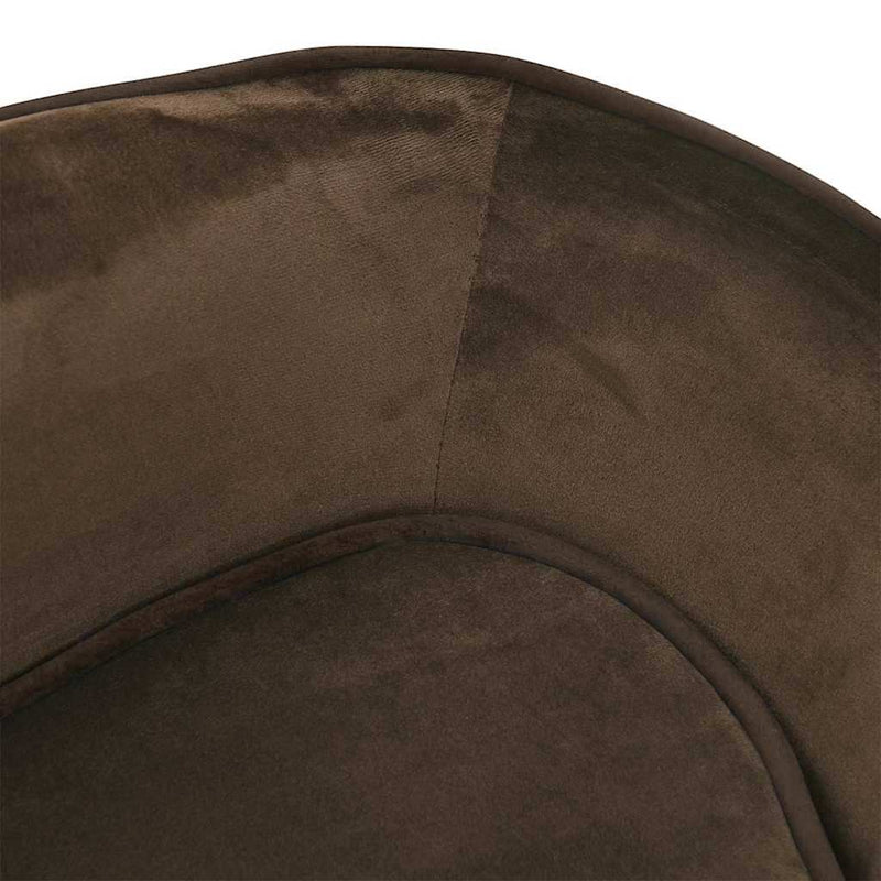 vidaXL barna plüss kutyakanapé 67 x 47 x 36 cm