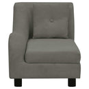 vidaXL sötétszürke plüss kutyakanapé párnával 83 x 44 x 44 cm