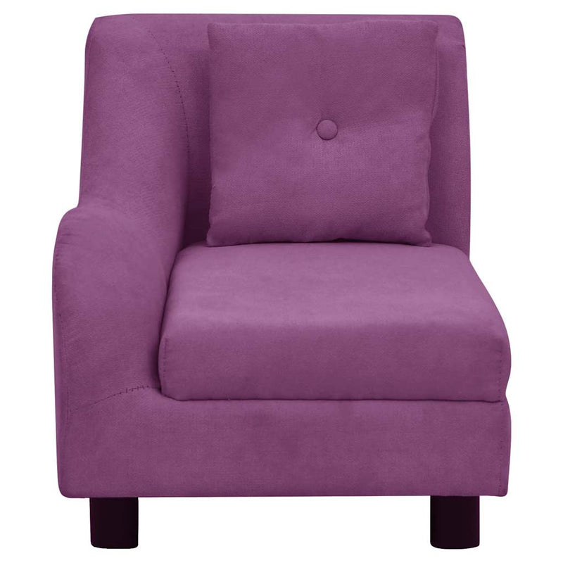 vidaXL burgundi vörös plüss kutyakanapé párnával 83 x 44 x 44 cm