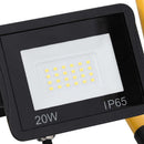 vidaXL meleg fehér fényű fogantyúval ellátott LED-es reflektor 20 W