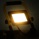 vidaXL meleg fehér fényű fogantyúval ellátott LED-es reflektor 30 W