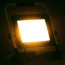 vidaXL meleg fehér fényű fogantyúval ellátott LED-es reflektor 100 W
