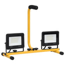 vidaXL meleg fehér fényű LED-es reflektor fogantyúval 2 x 30 W