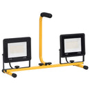 vidaXL meleg fehér fényű fogantyúval ellátott LED-es reflektor 2x50 W