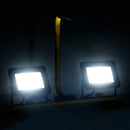 vidaXL hideg fehér fényű fogantyúval ellátott LED-es reflektor 2x30 W