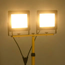 vidaXL meleg fehér fényű háromlábú LED-es reflektor 2 x 100 W