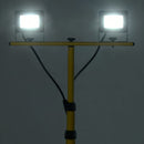 vidaXL hideg fehér fényű háromlábú LED-es reflektor 2 x 10 W