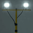 vidaXL hideg fehér fényű háromlábú LED-es reflektor 2 x 20 W
