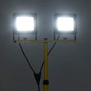 vidaXL hideg fehér fényű háromlábú LED-es reflektor 2 x 50 W