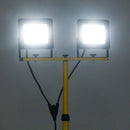 vidaXL hideg fehér fényű háromlábú LED-es reflektor 2 x 100 W