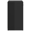 vidaXL magasfényű fekete szerelt fa cipőtároló pad 94,5 x 31 x 57 cm