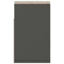 vidaXL szürke szerelt fa cipőtároló pad párnával 104 x 30 x 49 cm