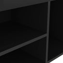 vidaXL magasfényű fekete cipőtároló pad párnával 80 x 30 x 47 cm