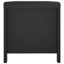 vidaXL fekete szerelt fa tárolódoboz párnával 105 x 40 x 45 cm