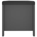 vidaXL szürke szerelt fa tárolódoboz párnával 105 x 40 x 45 cm