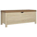 vidaXL sonoma tölgy színű tárolódoboz párnával 105 x 40 x 45 cm