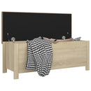 vidaXL sonoma tölgy színű tárolódoboz párnával 105 x 40 x 45 cm