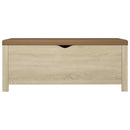 vidaXL sonoma tölgy színű tárolódoboz párnával 105 x 40 x 45 cm