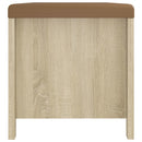 vidaXL sonoma tölgy színű tárolódoboz párnával 105 x 40 x 45 cm