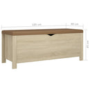 vidaXL sonoma tölgy színű tárolódoboz párnával 105 x 40 x 45 cm