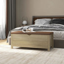 vidaXL sonoma tölgy színű tárolódoboz párnával 105 x 40 x 45 cm