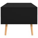 vidaXL fekete szerelt fa dohányzóasztal 100 x 49,5 x 43 cm