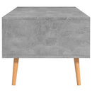 vidaXL betonszürke szerelt fa dohányzóasztal 100 x 49,5 x 43 cm