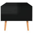 vidaXL magasfényű fekete szerelt fa dohányzóasztal 100 x 49,5 x 43 cm