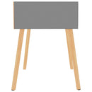 vidaXL 2 db szürke szerelt fa éjjeliszekrény 40 x 40 x 56 cm