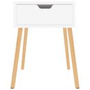 vidaXL 2 db magasfényű fehér szerelt fa éjjeliszekrény 40x40x56 cm