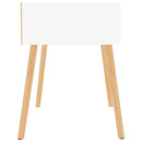 vidaXL 2 db magasfényű fehér szerelt fa éjjeliszekrény 40x40x56 cm