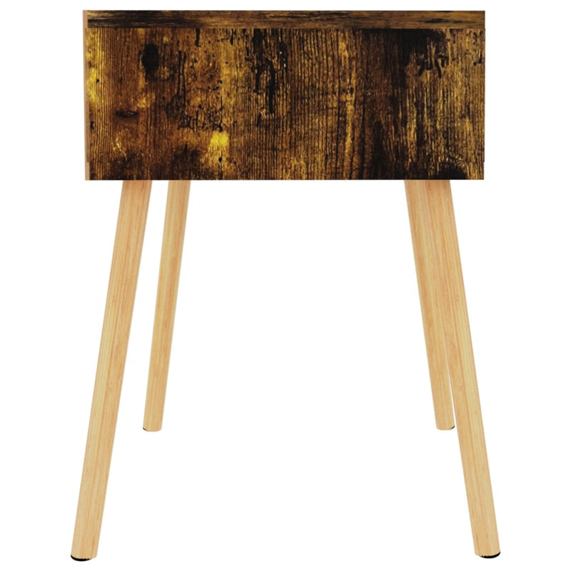 vidaXL 2 db füstös tölgy színű szerelt fa éjjeliszekrény 40x40x56 cm