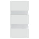 vidaXL fehér szerelt fa LED-es éjjeliszekrény 45 x 35 x 67 cm