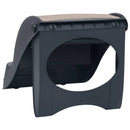 vidaXL összecsukható sötétszürke 3 fokos kutyalépcső