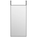 vidaXL fekete üveg és alumínium ajtótükör 40x80 cm