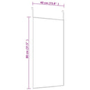 vidaXL fekete üveg és alumínium ajtótükör 40x80 cm