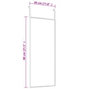vidaXL arany üveg és alumínium ajtótükör 30 x 80 cm