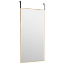 vidaXL arany üveg és alumínium ajtótükör 40x80 cm