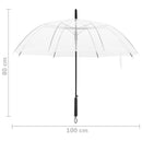 vidaXL átlátszó esernyő 100 cm