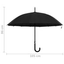 vidaXL fekete automatikus esernyő 105 cm