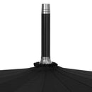 vidaXL fekete automatikus esernyő 120 cm