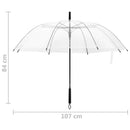 vidaXL átlátszó esernyő 107 cm