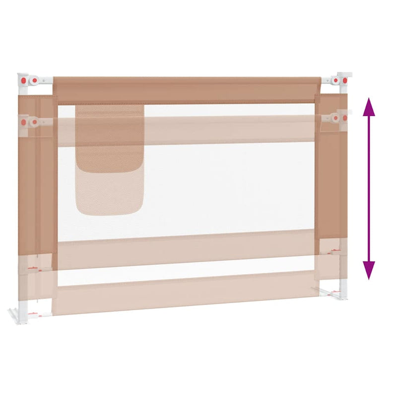 vidaXL tópszínű szövet biztonsági leesésgátló 100 x 25 cm