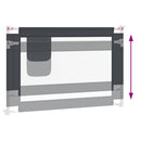 vidaXL sötétszürke szövet biztonsági leesésgátló 100 x 25 cm